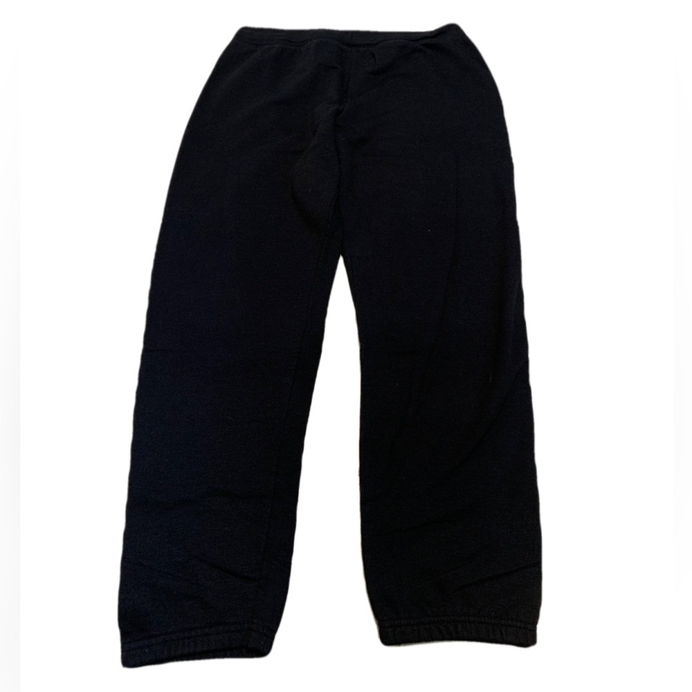 💜 Hanes EcoSmart Black Fleece Sweatpants Size Large
